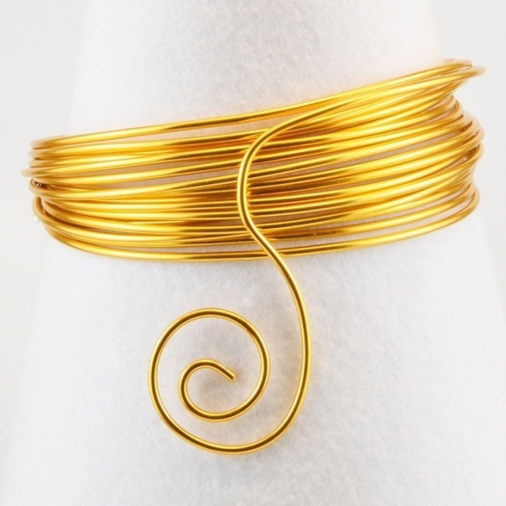 Aluminiumdraad 2mm 5m Gold