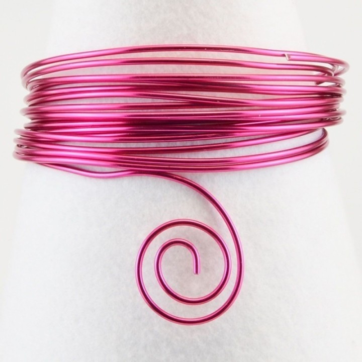Aluminiumdraad 2mm 5m Strong pink