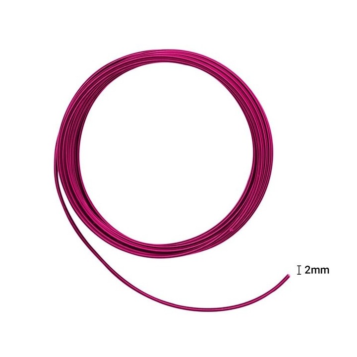 Aluminiumdraad 2mm 5m Strong pink