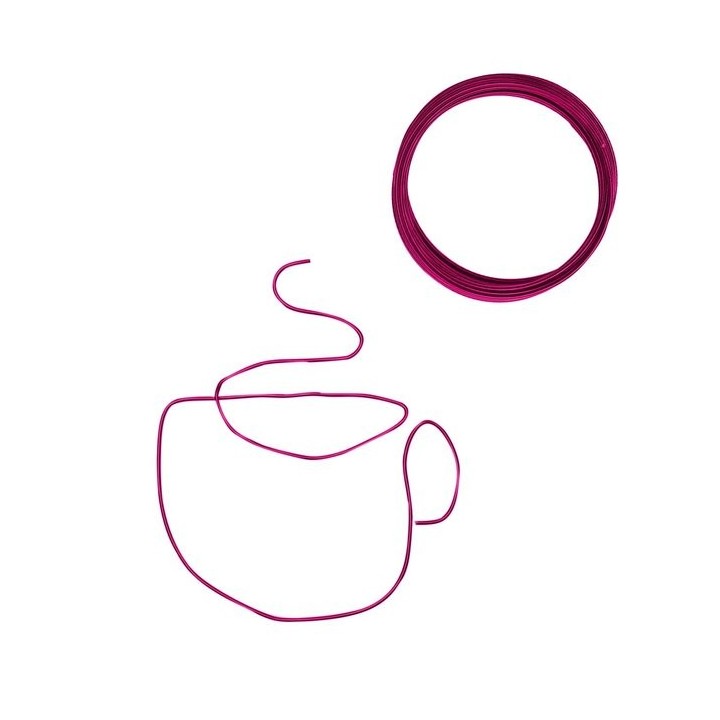 Aluminiumdraad 2mm 5m Strong pink