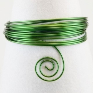 Aluminiumdraad 2mm 5m Dark green