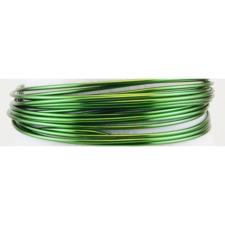 Aluminiumdraad 2mm 5m Dark green