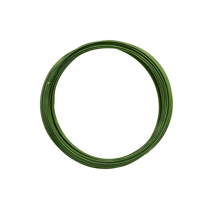 Aluminiumdraad 2mm 5m Dark green
