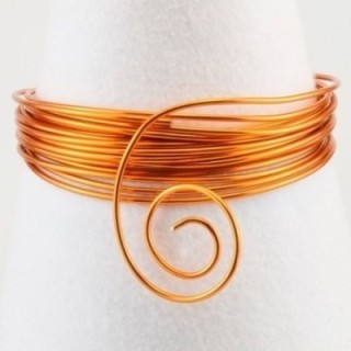 Aluminiumdraad 2mm 5m Saffron orange