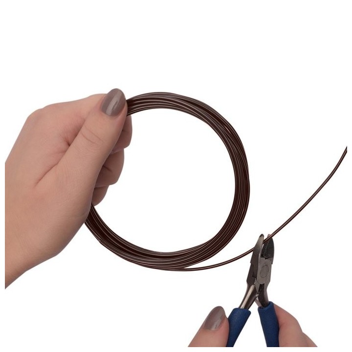 Aluminiumdraad 2mm 5m Chocolate mat