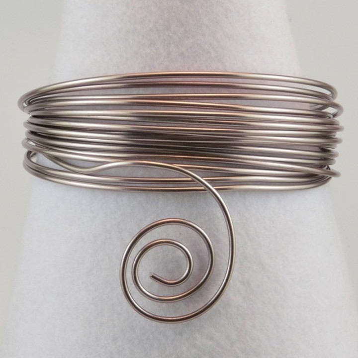 Aluminiumdraad 4mm 2m Misty pink