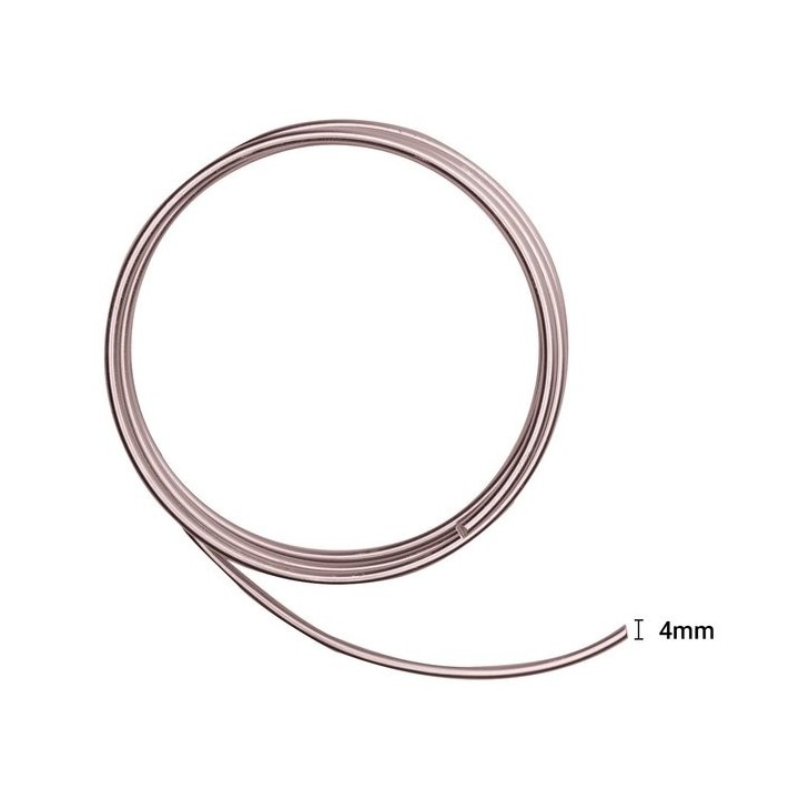 Aluminiumdraad 4mm 2m Misty pink
