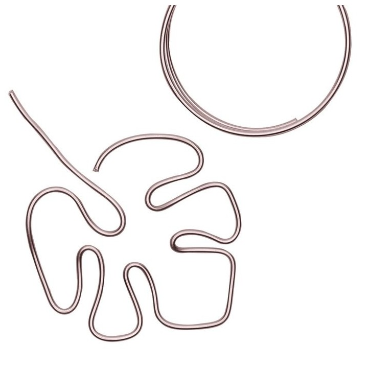 Aluminiumdraad 4mm 2m Misty pink