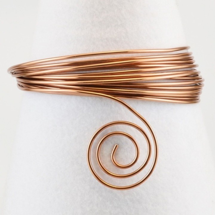 Aluminiumdraad 4mm 2m Brown