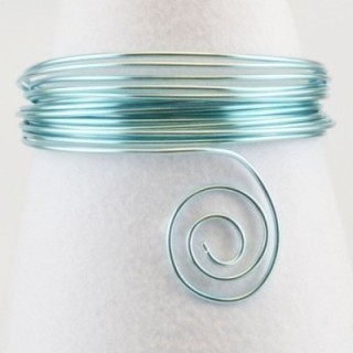 Aluminiumdraad 4mm 2m Ice blue