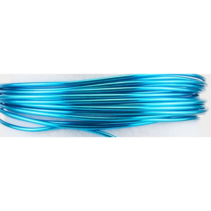 Aluminiumdraad 4mm 2m Turquoise