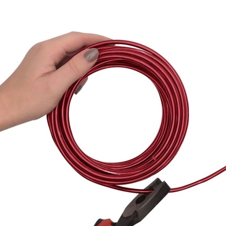 Aluminiumdraad 5mm 10m Oxblood