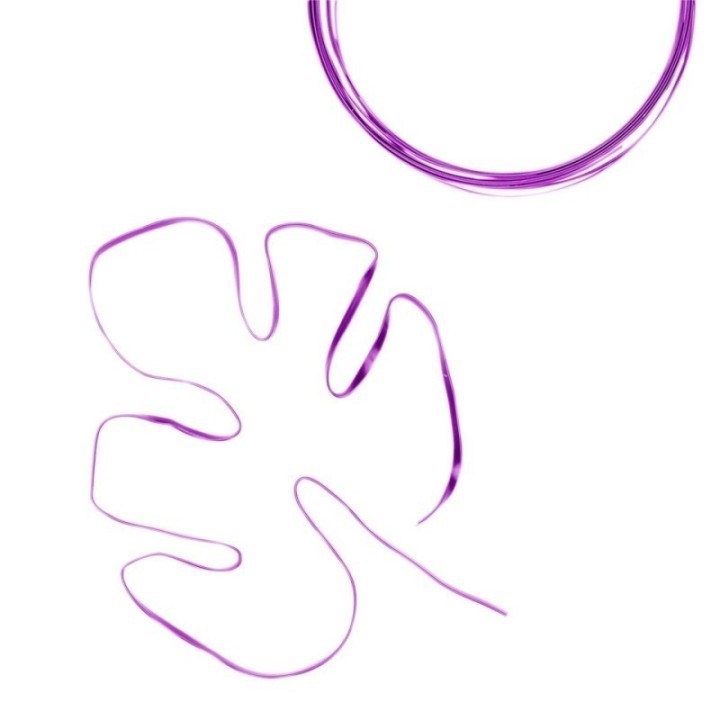 Aluminiumdraad plat 3,5x1mm 5m Lavender