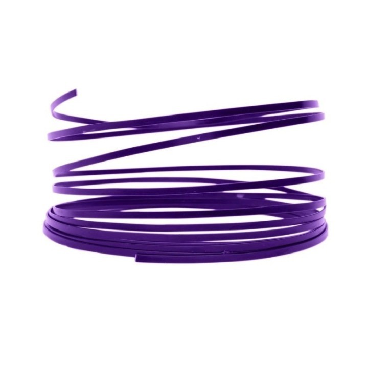 Aluminiumdraad plat 3,5x1mm 5m Lilac