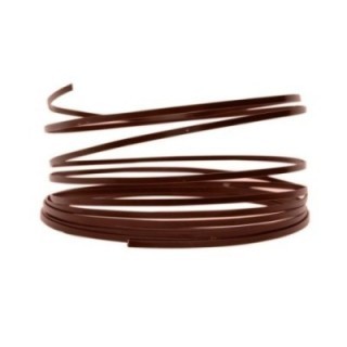 Aluminiumdraad plat 3,5x1mm 5m Brown