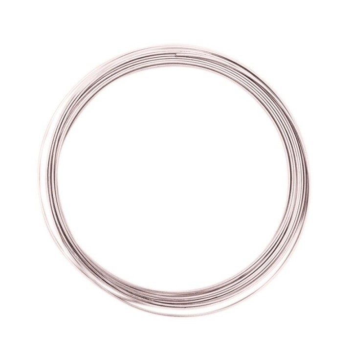 Aluminiumdraad plat 3,5x1mm 5m Misty pink