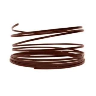Aluminiumdraad plat 5x1mm 5m Brown