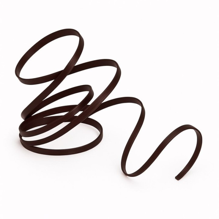 Aluminiumdraad plat 5x1mm 5m Brown