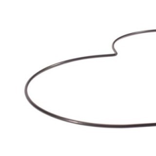 Hartvormig Metalen Frame 32cm, Zwart