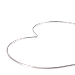 Hartvormig Metalen Frame 25cm, Ongecoat