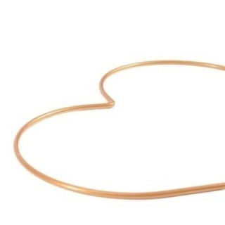 Hartvormig Metalen Frame 25cm, Goud