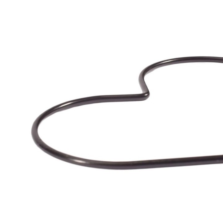 Hartvormig Metalen Frame 15cm, Zwart