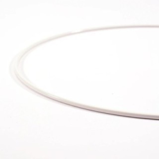Metalen Spanring diameter 20cm 3mm Wit, 8 stuks