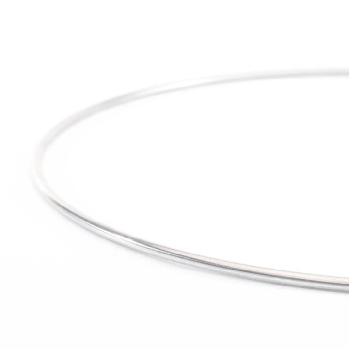 Metalen Spanring set 10cm, dikte 3mm, kleur Zilver, 8 stuks