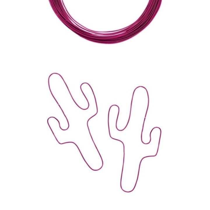 Aluminiumdraad 1mm 10m Strong Pink