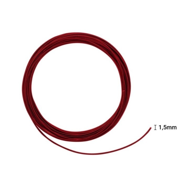 Aluminiumdraad 1,5mm 5m red