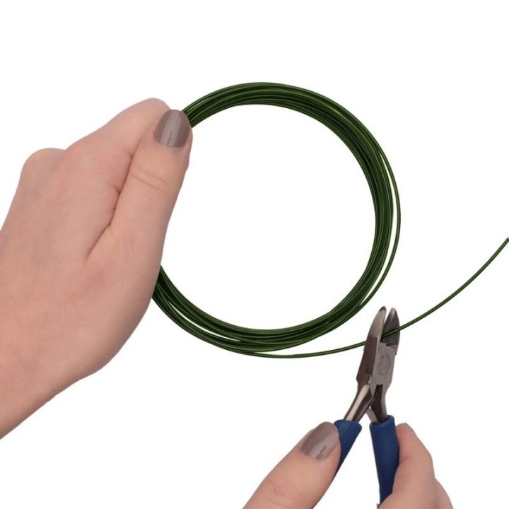 Aluminiumdraad 1,5mm 5m dark green