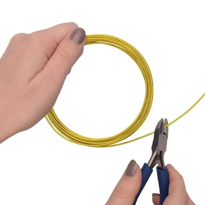 Aluminiumdraad 1,5mm 5m sunny yellow