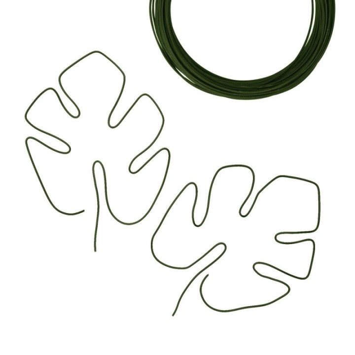 Aluminiumdraad Embossed Rond 2mmx30m Dark green