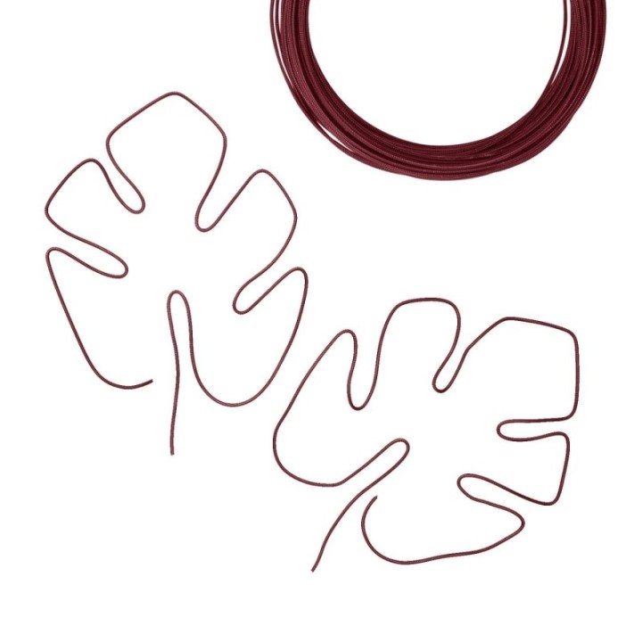 Aluminiumdraad Embossed Rond 2mmx30m Oxblood