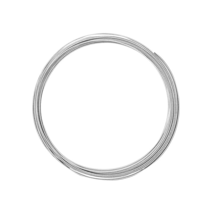 Aluminiumdraad Embossed Plat 5mmx1mmx5m Silver