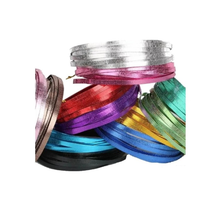 Aluminiumdraad Embossed Plat 5mmx1mmx5m Silver