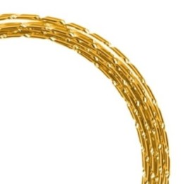 Aluminiumdraad Diamond Cut 2mmx5m Gold