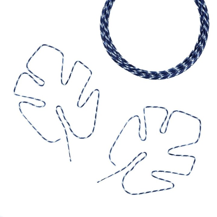 Aluminiumdraad Diamond Cut 2mmx5m Royal Blue