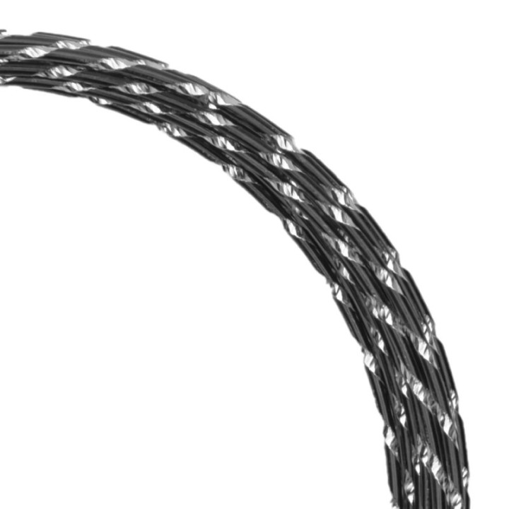 Aluminiumdraad Diamond Cut 2mmx5m Black