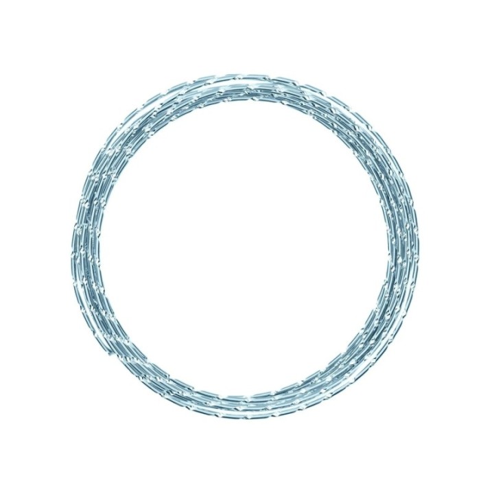 Aluminiumdraad Diamond Cut 2mmx5m Ice Blue