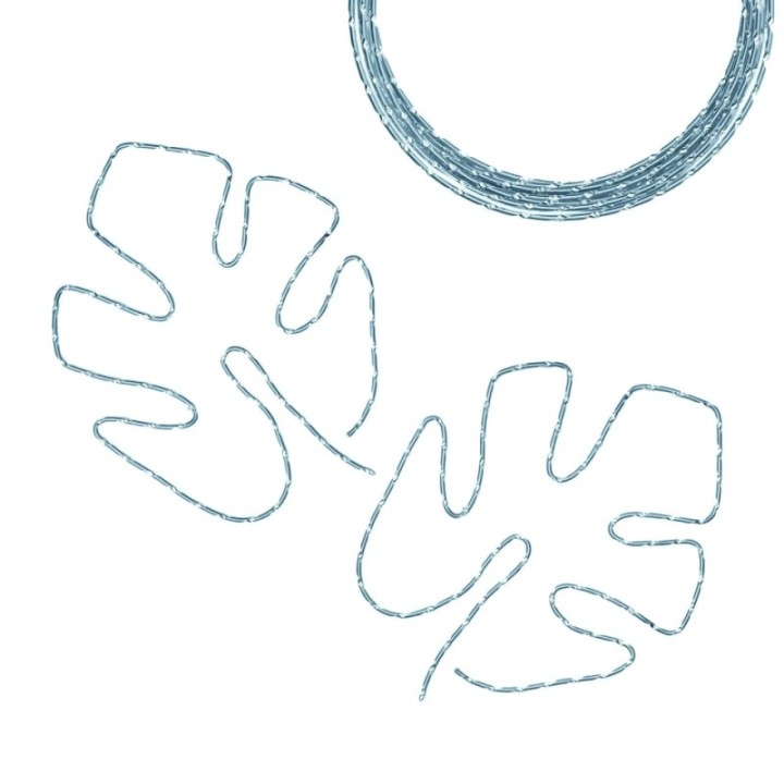 Aluminiumdraad Diamond Cut 2mmx5m Ice Blue