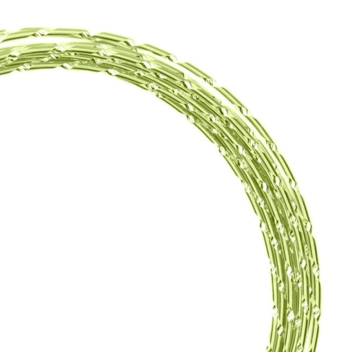 Aluminiumdraad Diamond Cut 2mmx5m Mint Green